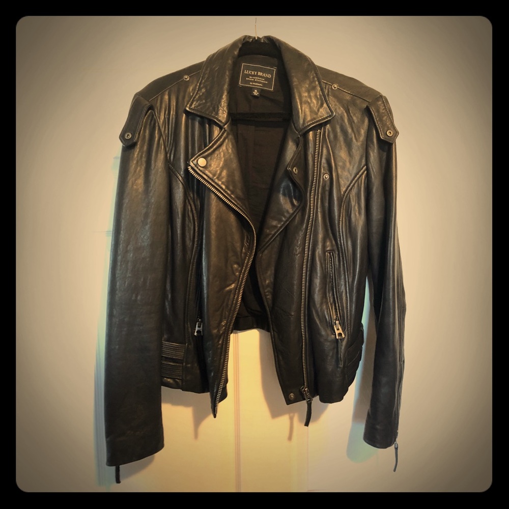 Lucky Brand Moto Leather Jacket